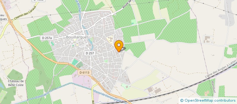 localisation de l'entreprise SCI GUEIL  BOUILLARGUES