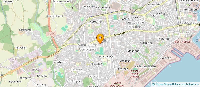 localisation de l'entreprise SCI GUELEBARA  BREST