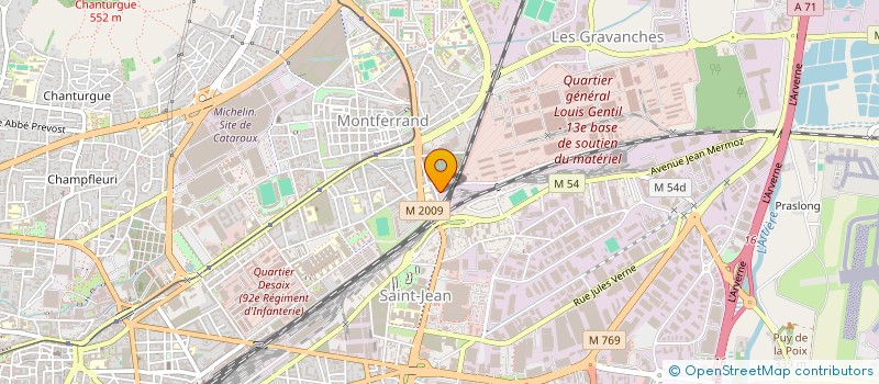 localisation de l'entreprise SCI GUELLACHE  CLERMONT-FERRAND