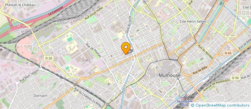 localisation de l'entreprise SCI GUELMA  MULHOUSE