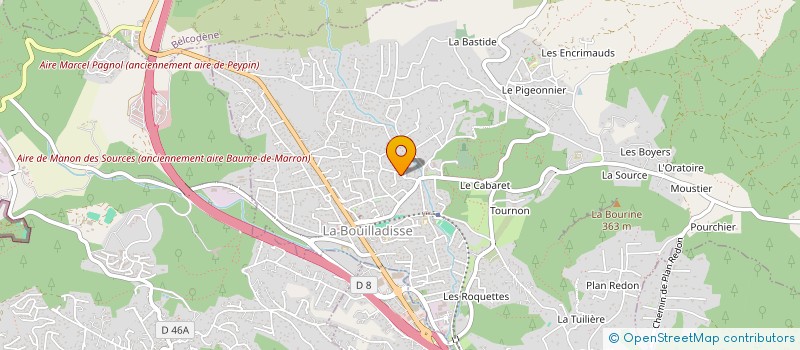 localisation de l'entreprise SCI GUEMAT  LA BOUILLADISSE