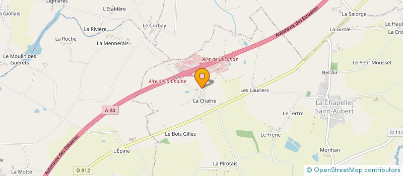 localisation de l'entreprise SCI GUENEE  LA CHAPELLE-SAINT-AUBERT