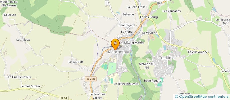 localisation de l'entreprise SCI GUENOLE  MONCONTOUR