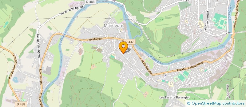 localisation de l'entreprise SCI GUENOT PHV  MANDEURE