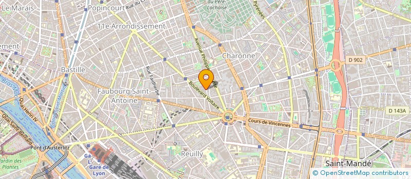 localisation de l'entreprise SCI GUENOT VOLTAIRE  PARIS