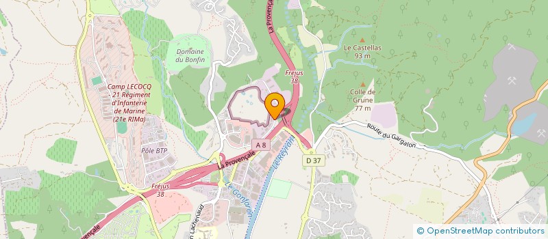 localisation de l'entreprise SCI GUEPARD à FREJUS