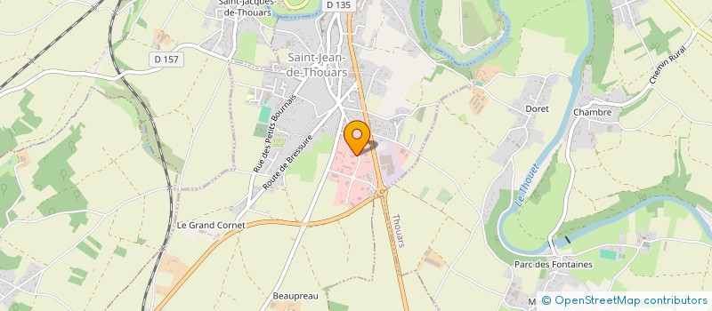 localisation de l'entreprise SCI GUERET  SAINT-JEAN-DE-THOUARS