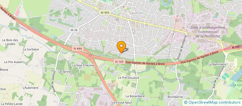 localisation de l'entreprise SCI GUERET à SAUTRON