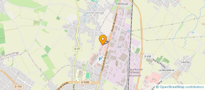 localisation de l'entreprise SCI GUERET COLAS  SAINTE-VERGE