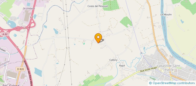 localisation de l'entreprise SCI GUERIEL-VIDAL  LABASTIDE-SAINT-PIERRE