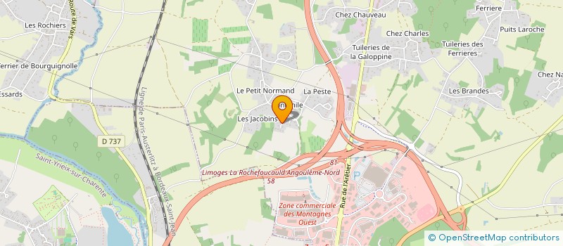 localisation de l'entreprise SCI GUERIN à CHAMPNIERS