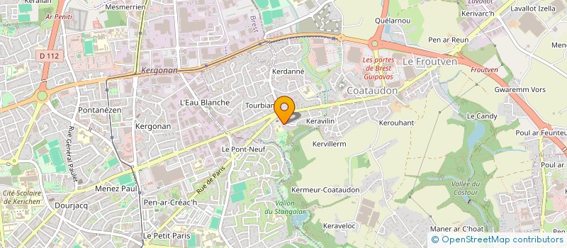 localisation de l'entreprise SCI GUERIN  GUIPAVAS