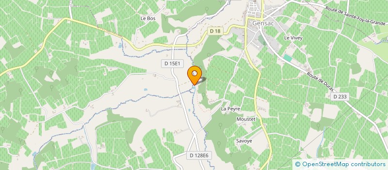 localisation de l'entreprise SCI GUERIN  GENSAC