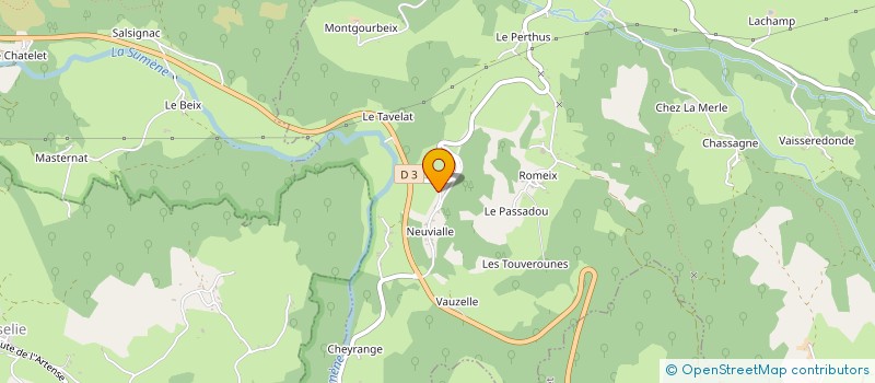 localisation de l'entreprise SCI GUERIN à SAINT-ETIENNE-DE-CHOMEIL