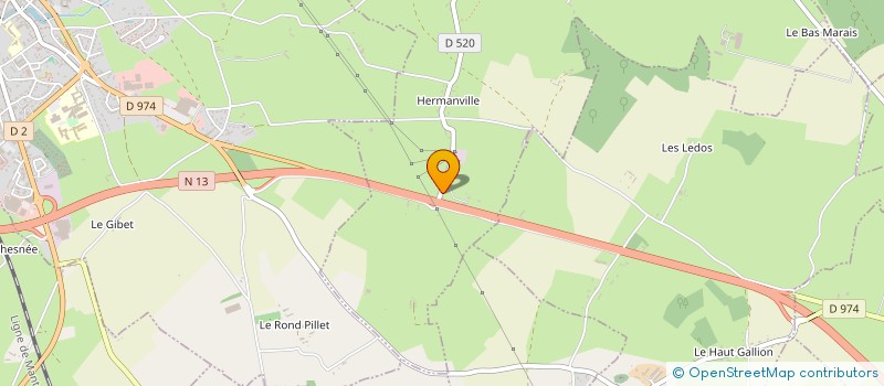 localisation de l'entreprise SCI GUERIN  HUBERVILLE