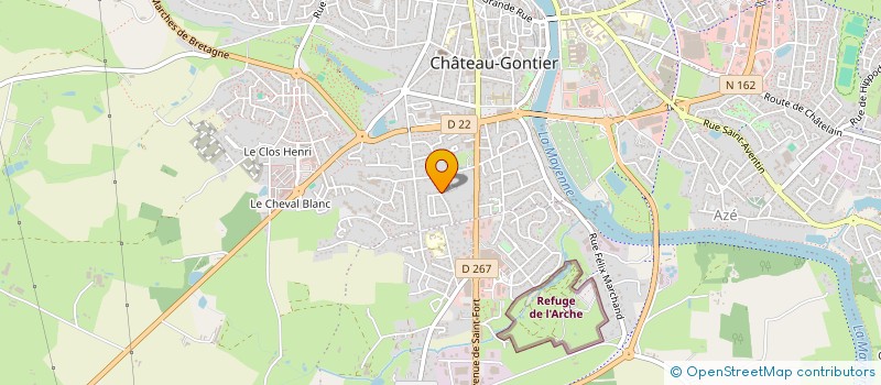 localisation de l'entreprise SCI GUERIN  CHATEAU-GONTIER-SUR-MAYENNE