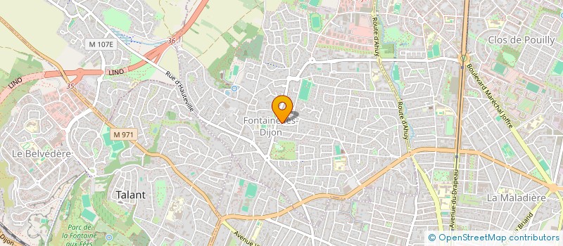 localisation de l'entreprise SCI GUERIN DE FONTAINE  FONTAINE-LES-DIJON