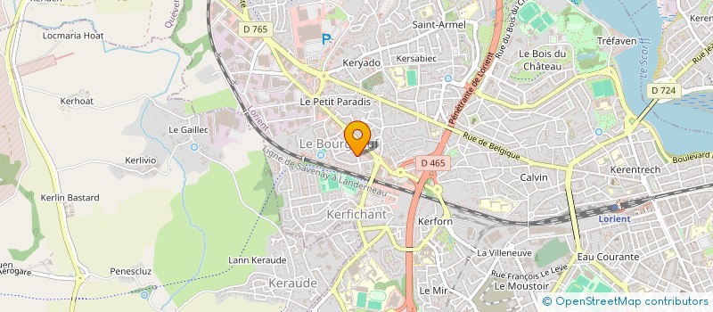 localisation de l'entreprise SCI GUERIN FRANCK ET KARINA  LORIENT