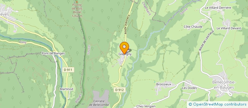 localisation de l'entreprise SCI GUERIN-RABAUD  BELLECOMBE-EN-BAUGES