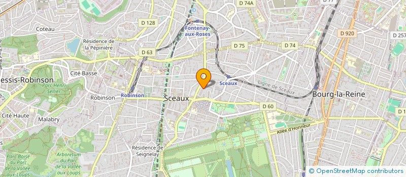 localisation de l'entreprise SCI GUERINEAU à SCEAUX
