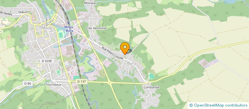 localisation de l'entreprise SCI GUERIOT  BURY