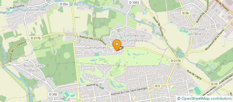 localisation de l'entreprise SCI GUERMANTAISE  GUERMANTES