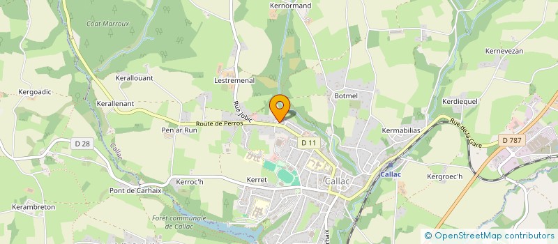 localisation de l'entreprise SCI GUERMOAN  CALLAC