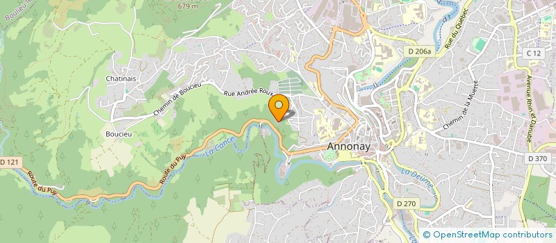 localisation de l'entreprise SCI GUERNAZELLE à ANNONAY