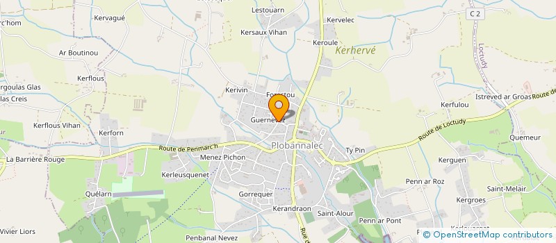 localisation de l'entreprise SCI GUERNEVEZ  PLOBANNALEC LESCONIL