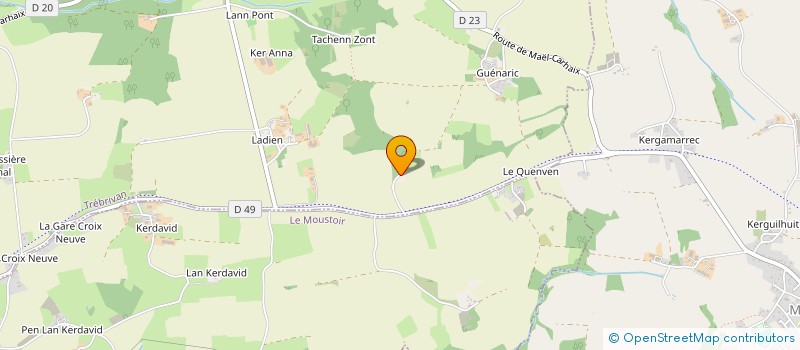 localisation de l'entreprise SCI GUERNIOU  TREBRIVAN