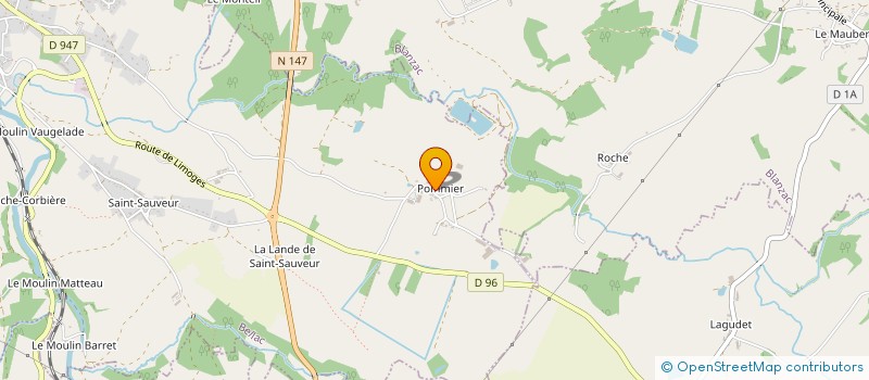 localisation de l'entreprise SCI GUEROULT à BELLAC