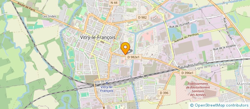 localisation de l'entreprise SCI GUERREE-ZELLI à VITRY-LE-FRANCOIS