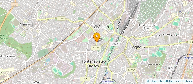 localisation de l'entreprise SCI GUERREIRO  CHATILLON