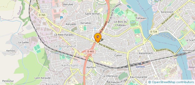 localisation de l'entreprise SCI GUERRIER-SCHOTT  LORIENT