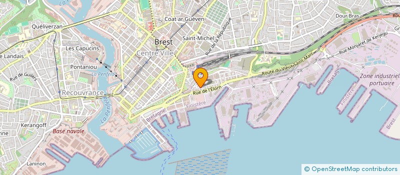 localisation de l'entreprise SCI GUERVEUR  BREST