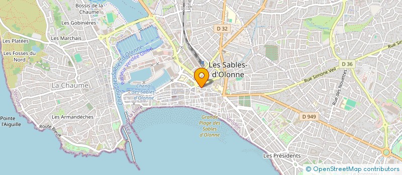 localisation de l'entreprise SCI GUERY & CO à LES SABLES D'OLONNE