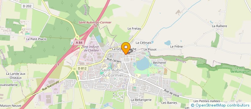 localisation de l'entreprise SCI GUESDON  SAINT-AUBIN-DU-CORMIER