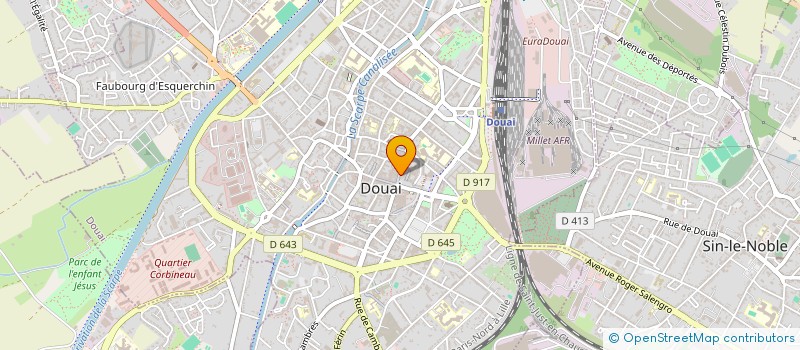 localisation de l'entreprise SCI GUESNAIN à DOUAI