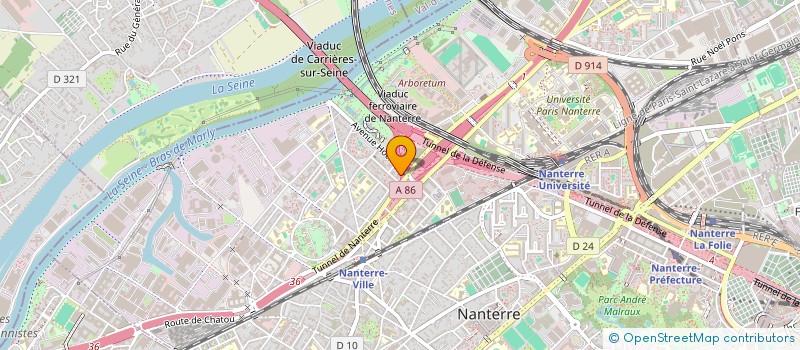 localisation de l'entreprise SCI GUEST  NANTERRE