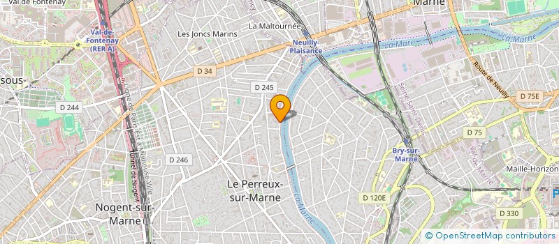 localisation de l'entreprise SCI GUETA  LE PERREUX-SUR-MARNE