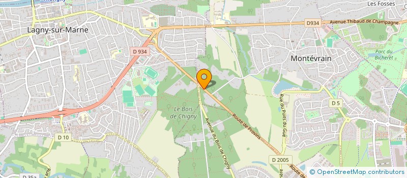 localisation de l'entreprise SCI GUEUDET FORTES TERRES  MONTEVRAIN