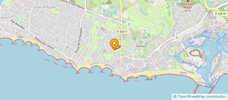localisation de l'entreprise SCI GUEUDRE C  AGDE