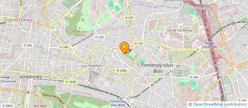 localisation de l'entreprise SCI GUEUGNON à FONTENAY-SOUS-BOIS