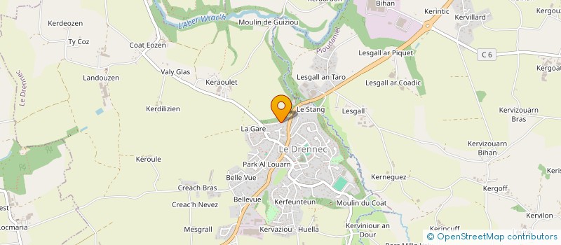 localisation de l'entreprise SCI GUEVEL A & P  LE DRENNEC