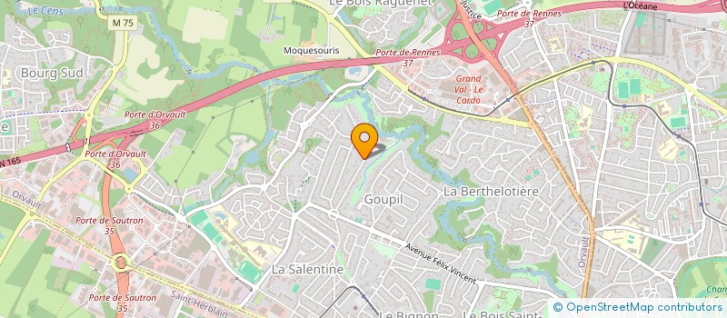 localisation de l'entreprise SCI GUEVELOU à ORVAULT