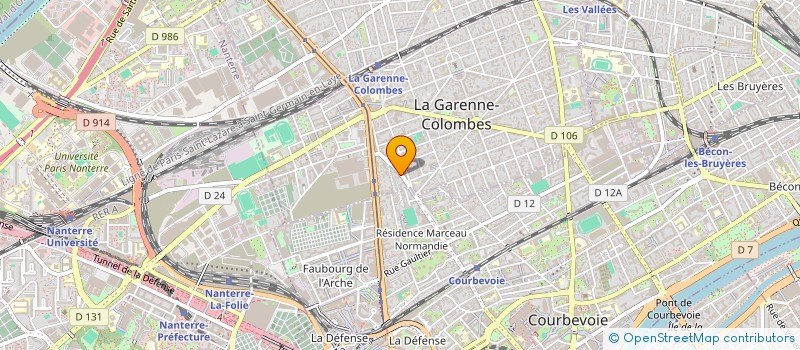 localisation de l'entreprise SCI GUEVIKIAN à LA GARENNE-COLOMBES