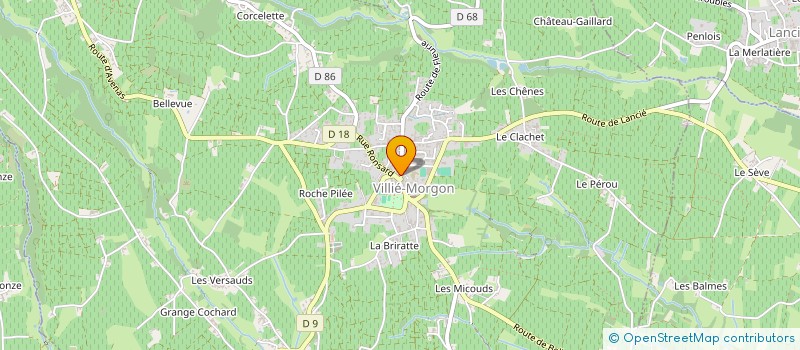 localisation de l'entreprise SCI GUEX  VILLIE-MORGON