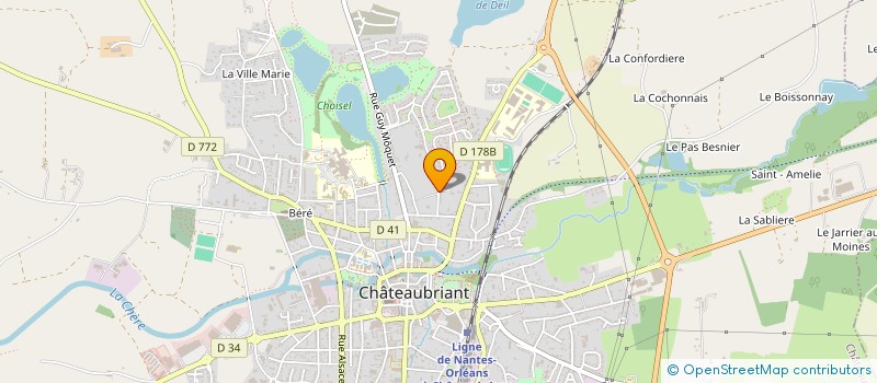 localisation de l'entreprise SCI GUEYDON  CHATEAUBRIANT