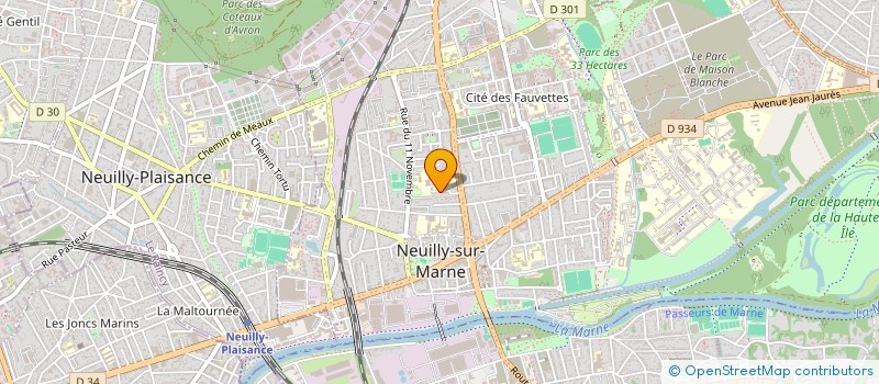 localisation de l'entreprise SCI GUEYE à NEUILLY-SUR-MARNE