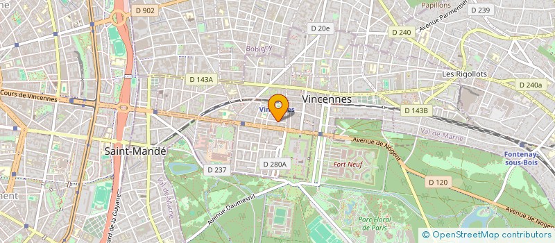 localisation de l'entreprise SCI GUEZ BIENFAISANCE à VINCENNES